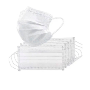 KIT 50 Máscaras Cirúrgica Tripla Descartável Com Elástico uso Adulto UZY