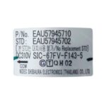 Motor do Ventilador SIC-67FV-D843-2 220-240V Condensadora EAU57945701 EAU57945702 Ar Condicionado LG - Image 4
