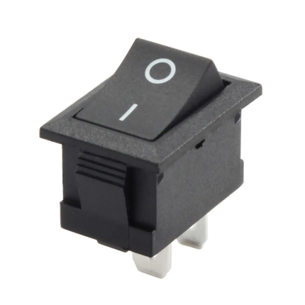 Rocker Switch ON-Off 250V 10A Black