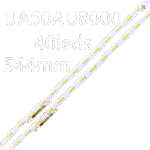 Led Bar Kit use for 50" Samsung UN50AU8000 BN96-52597AAU8/9K_E0 DFM_S40(1)_R1.2 LM41-01041A/C 50AU8K REV00 ES50SV8FPKWA40/AU8K/9K_STC500AF7_7020M_2IN1_40LEDs_REV2.0_210919 BN96-52597A C E466169 /SLEDSTRIPS