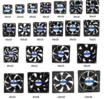 12025 Cooling Fan 120x120x25mm DC 12V/24VBrushless XH2.54 2Pin - Image 2