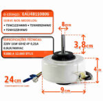 Air Conditioner Fan Motor DC brushless Motor TSNC122H4W0 TSNH092H4W0 TSNH122H4W0 EAU48159806 - Image 2